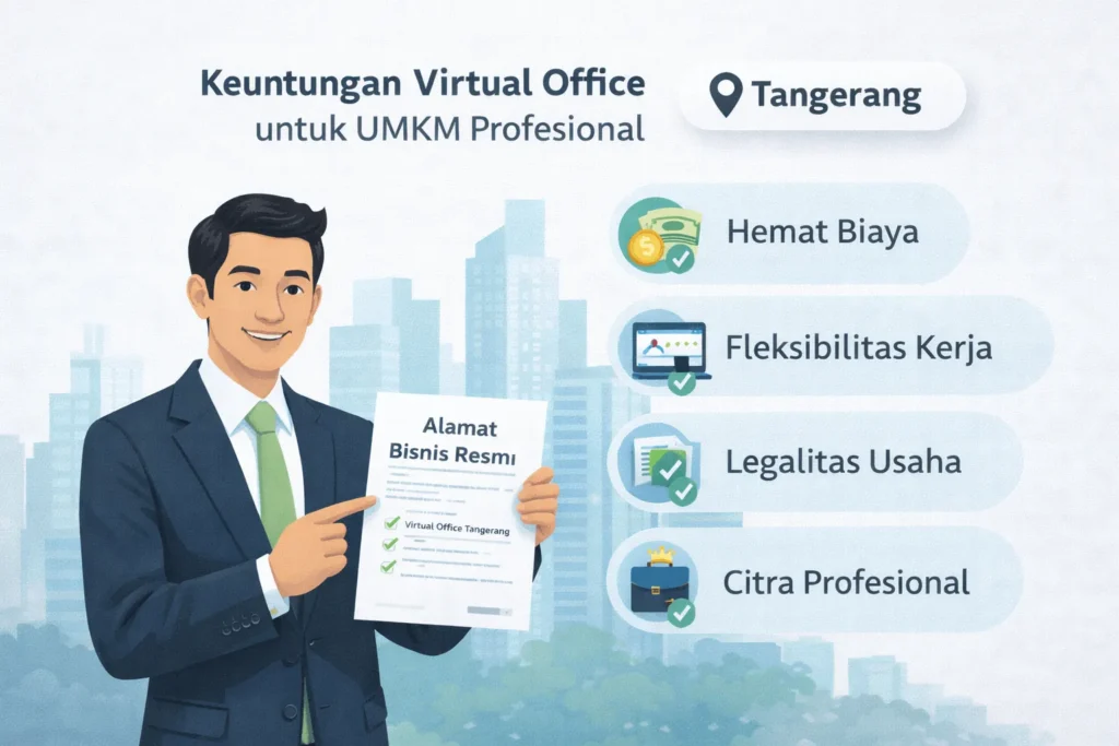 Keuntungan menggunakan virtual office di Tangerang untuk UMKM profesional