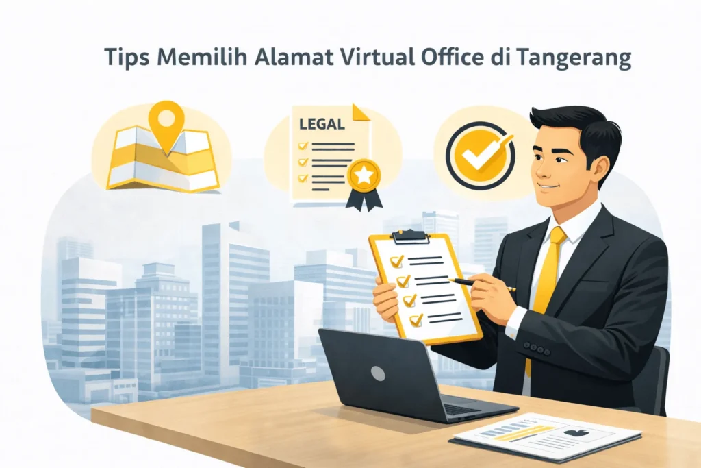 tips memilih alamat virtual office di Tangerang yang strategis dan legal
