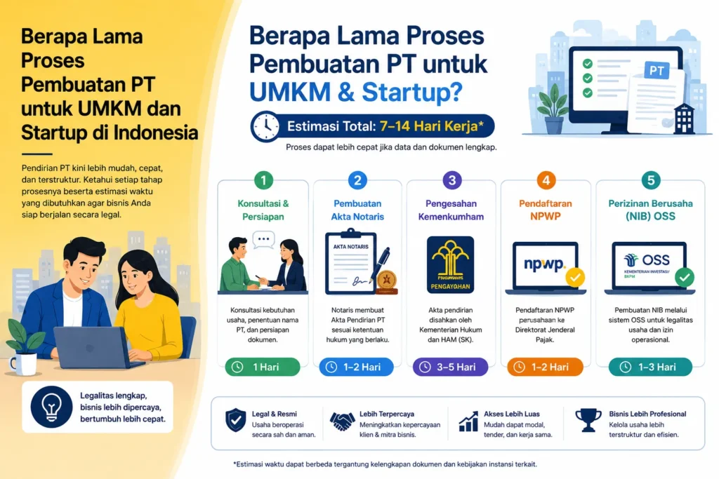 Berapa Lama Proses Pembuatan PT untuk UMKM dan Startup di Indonesia