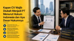 Kapan CV Wajib Diubah Menjadi PT Menurut Hukum Indonesia