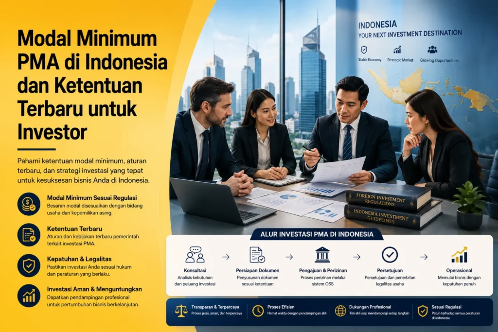 Modal Minimum PMA di Indonesia terbaru untuk investor asing
